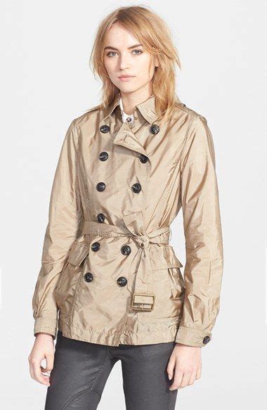 burberry brit peasdale short trench coat|burberry trench coats length.